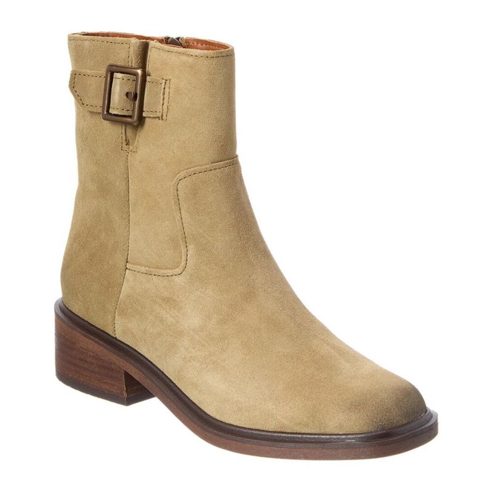 Franco Sarto L-Gillian Suede Bootie, Green